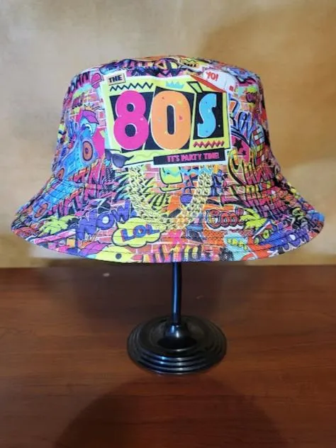 Adult Size 80's Bucket Hat