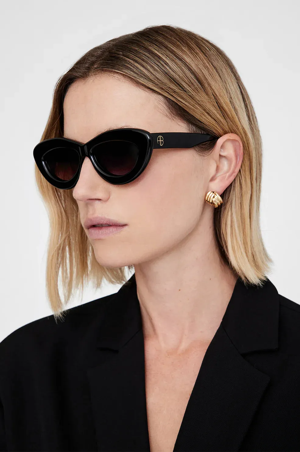 Anine Bing Alba Sunglasses - Black
