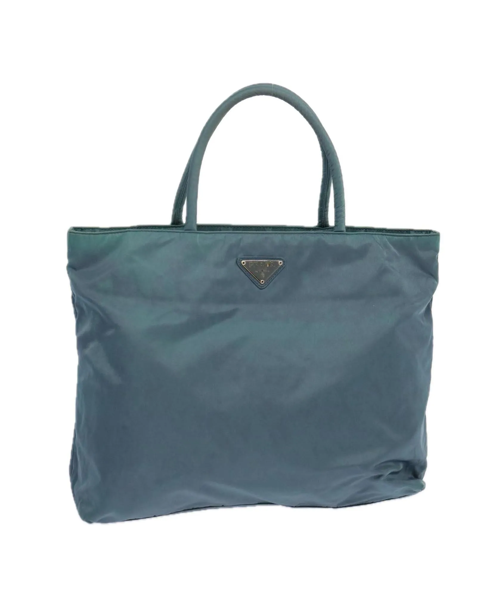 Blue Nylon Tote Bag - Italian Made