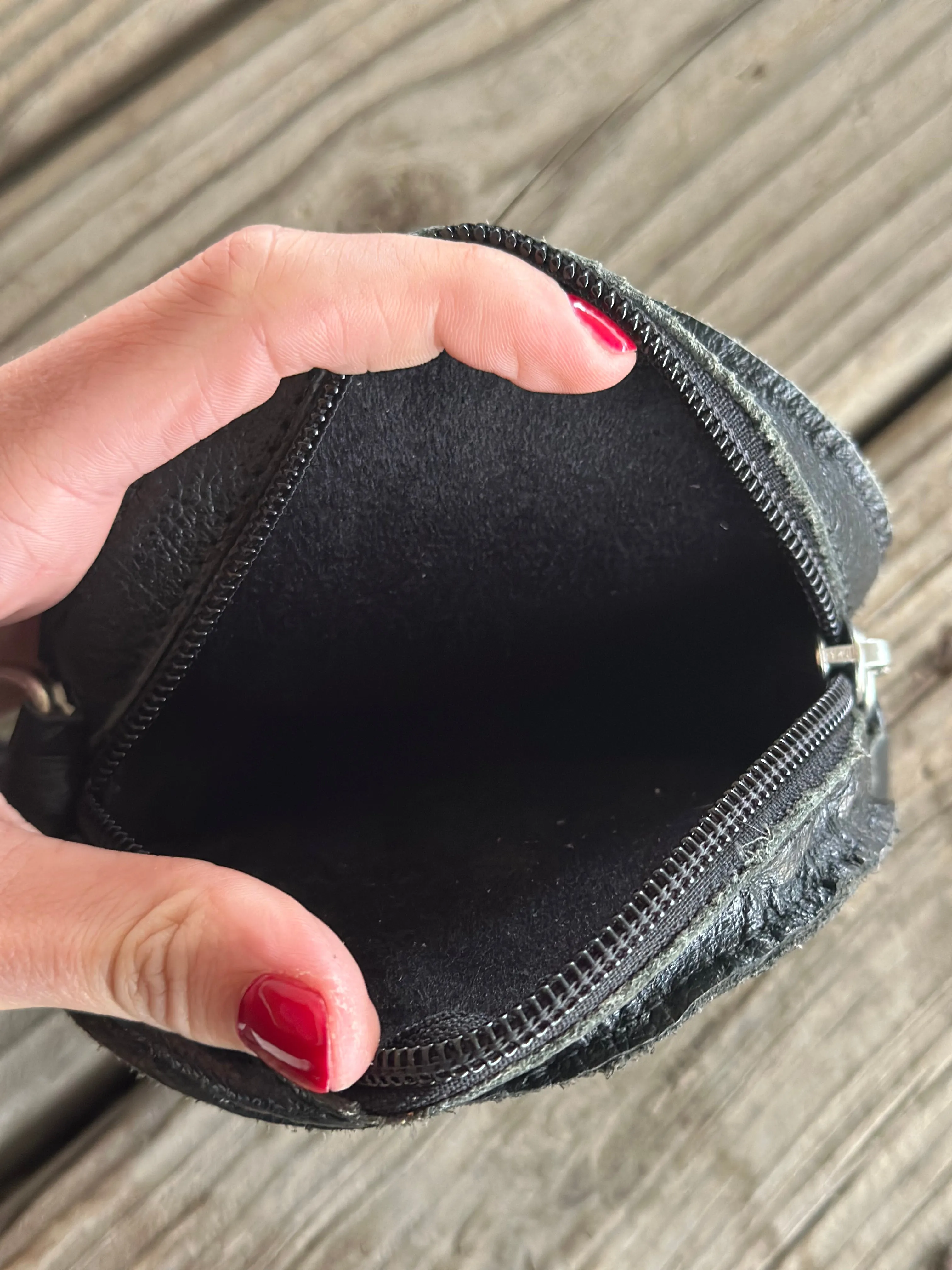 Boot Stitch Leather Clutches