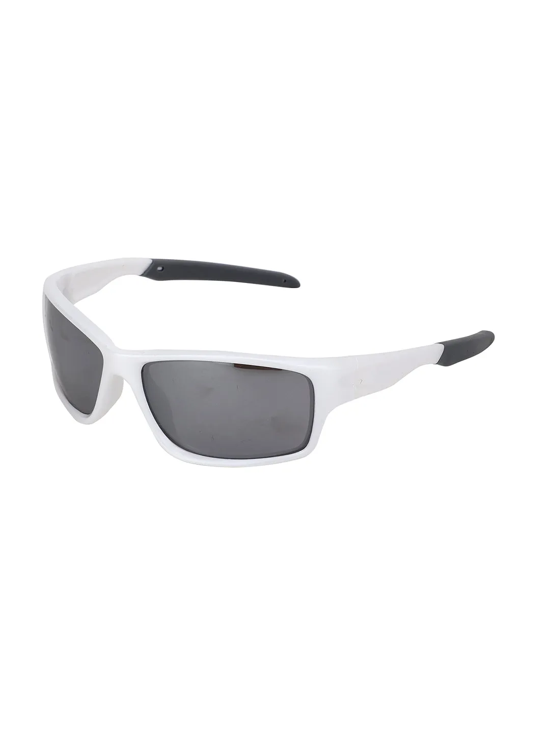 Carlton London Mirrored Lens  White Rectangle Sunglasses With Uv Protected Lens For Boy