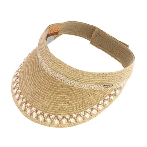 C.C Straw Sun Visor