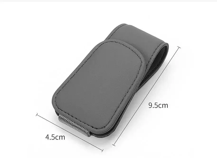 Color Name: Pink - Sunglasses Holders for Car Sun Visor, Leather