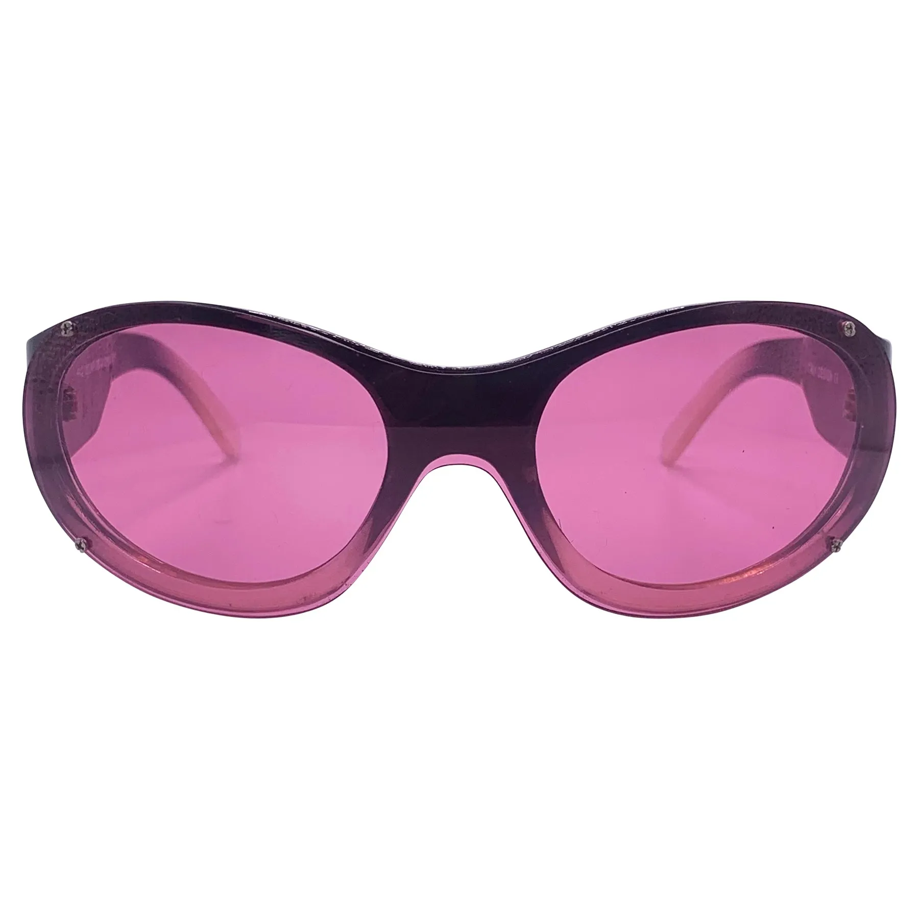 DELUSIONAL Round Y2K Sunglasses