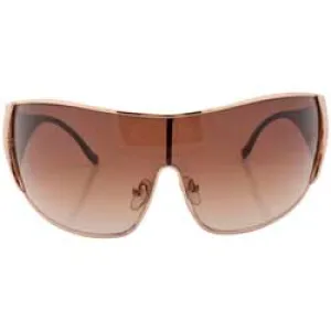 DROPPER Gold/Brown Shield Sunglasses
