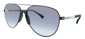 Emporio Armani 0EA2059 32038G Matte Black Aviator Sunglasses