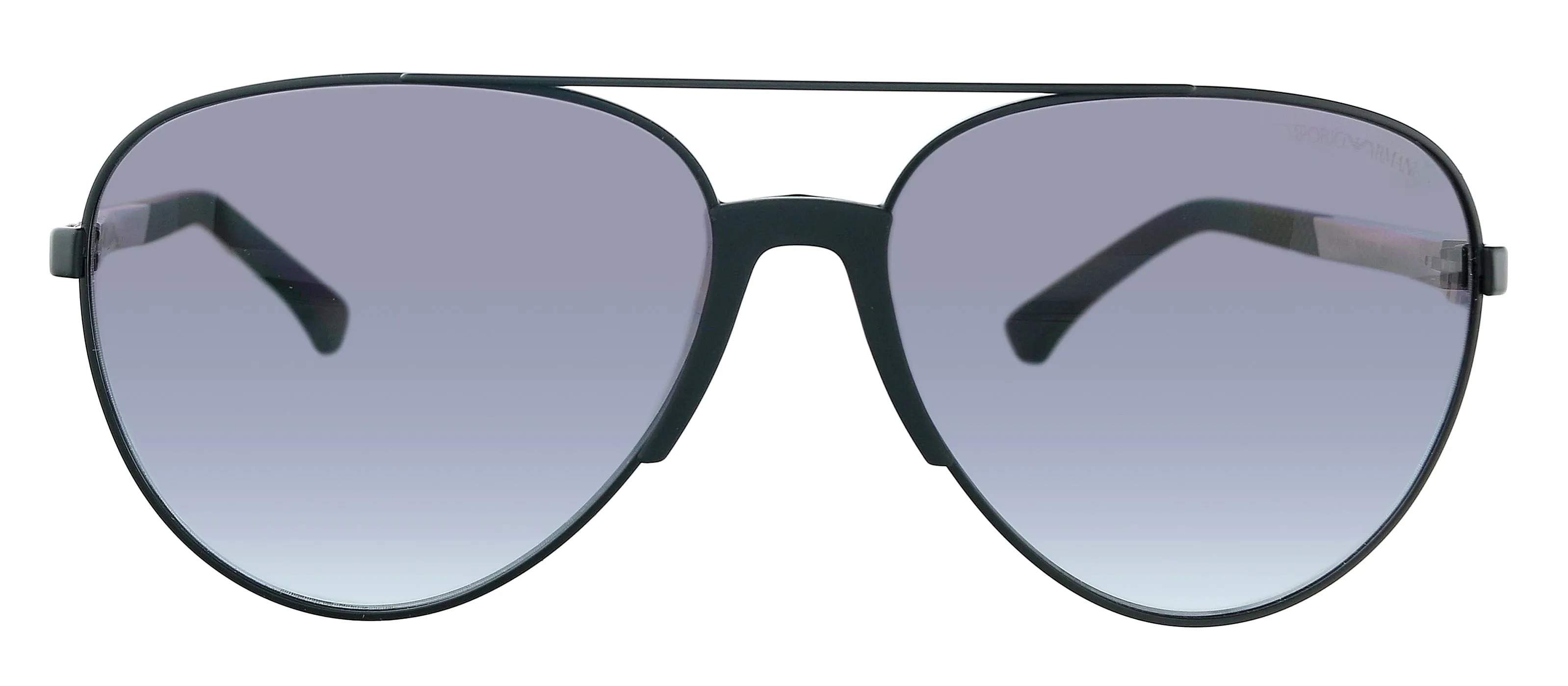 Emporio Armani 0EA2059 32038G Matte Black Aviator Sunglasses