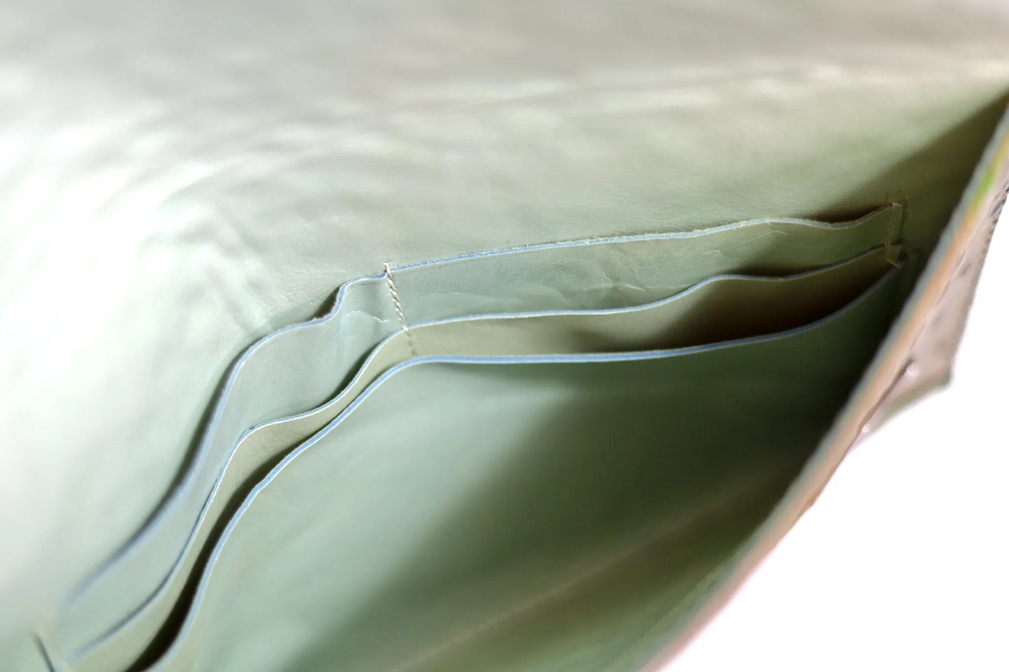 Half Way III Small Clutch - Green Ostrich