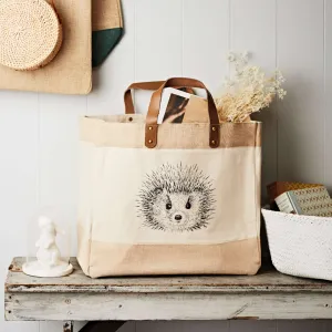 Hedgehog Market Tote - Canvas