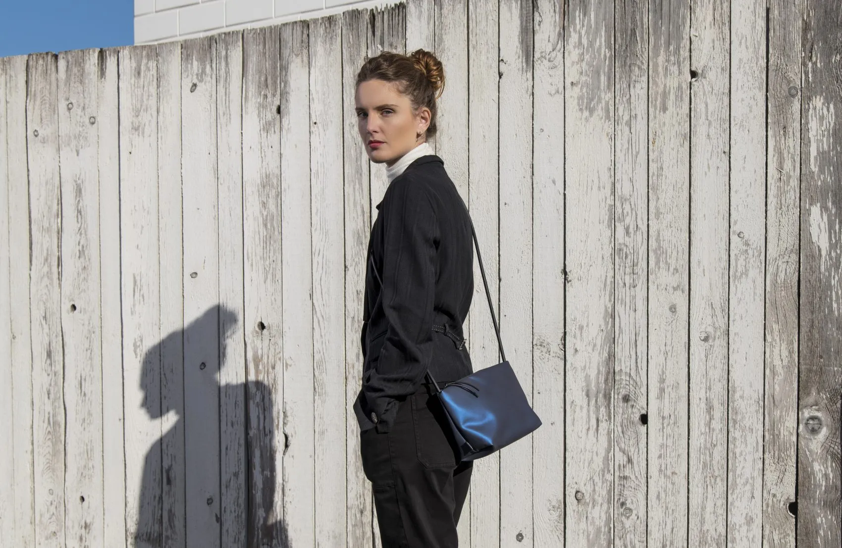 InZu Mouse Gray Brindle Crossbody Bag