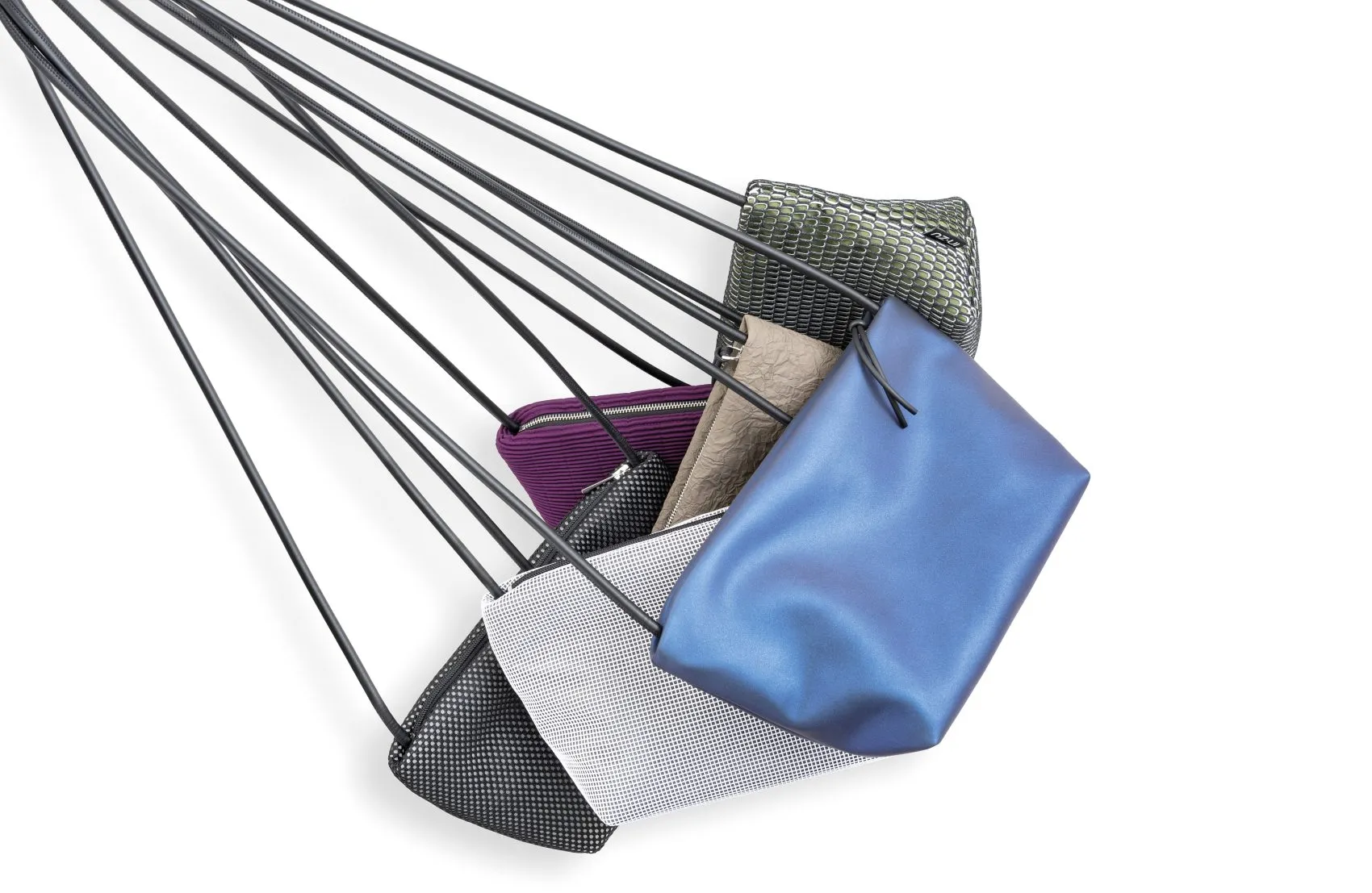 InZu Mouse Gray Brindle Crossbody Bag