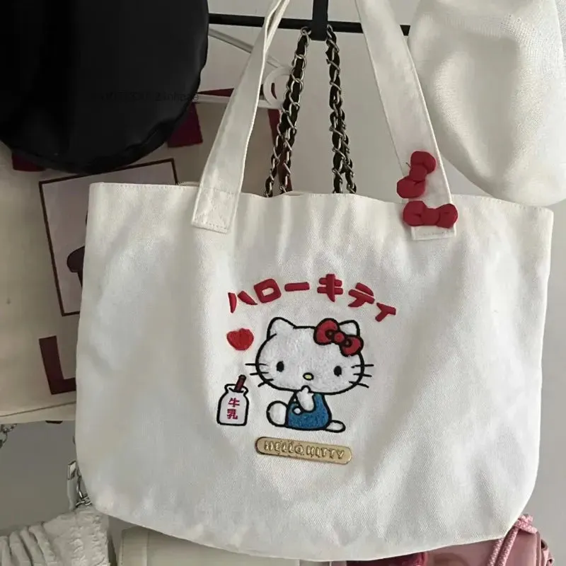 Kawaii Hello Kitty Canvas Shoulder Bag