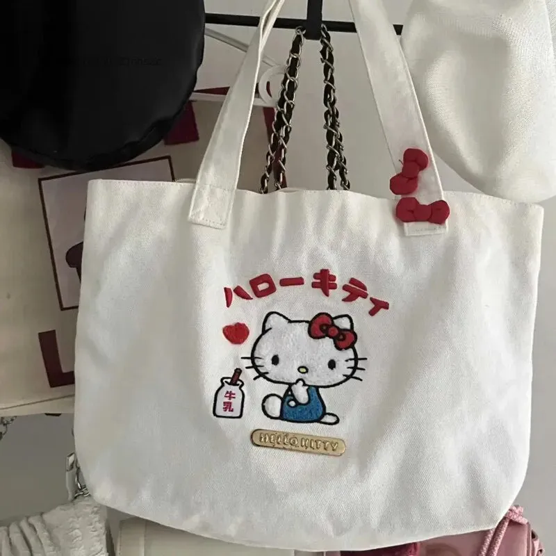 Kawaii Hello Kitty Canvas Shoulder Bag