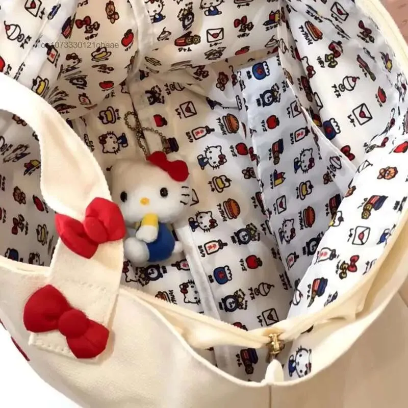 Kawaii Hello Kitty Canvas Shoulder Bag
