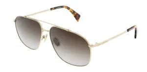 Lanvin LNV110S 714 Full Rim Gold/Gradient Grey Aviator  Sunglasses