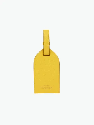 Leather Luggage Tag Lemon