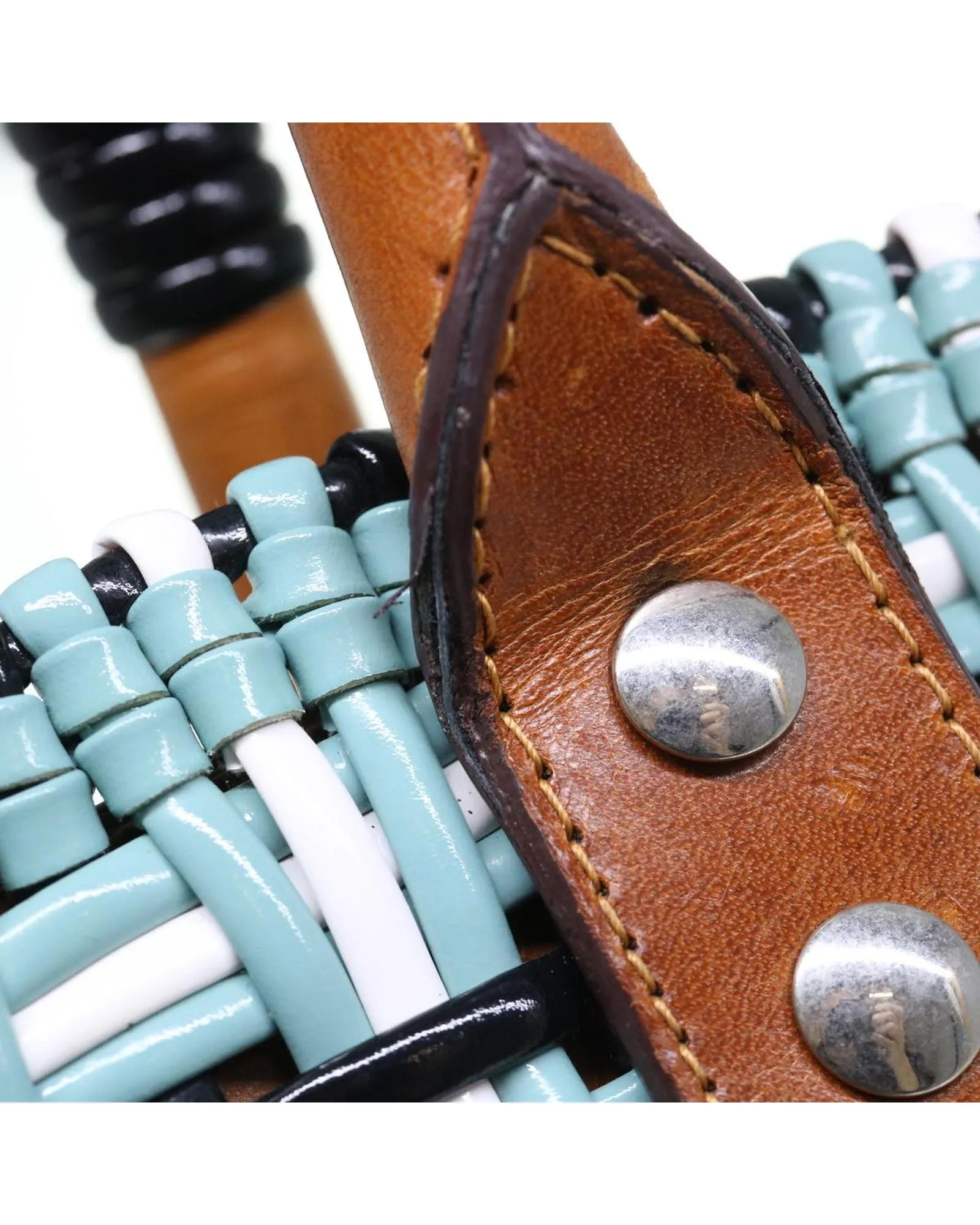Leather Tote Bag with Powanie Accessory