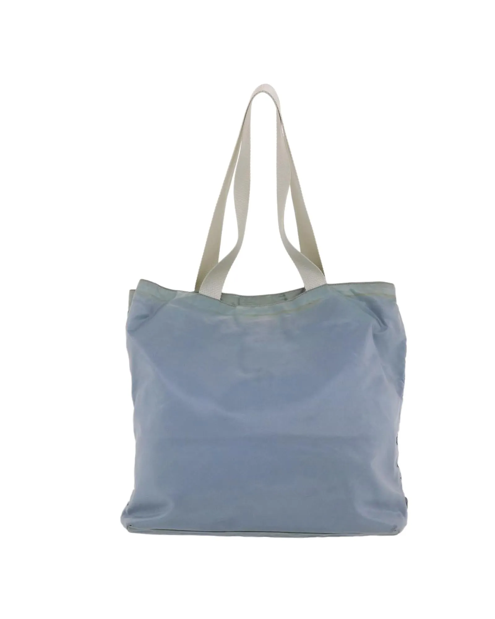 Light Blue Nylon Tote Bag