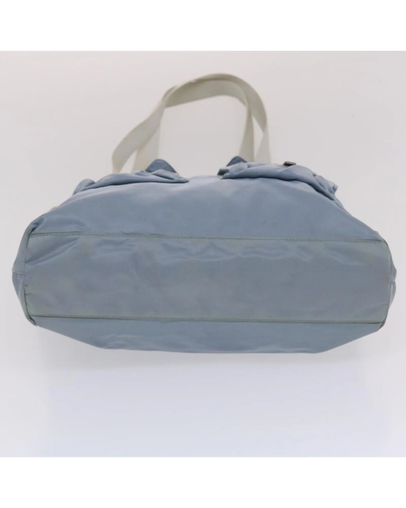 Light Blue Nylon Tote Bag