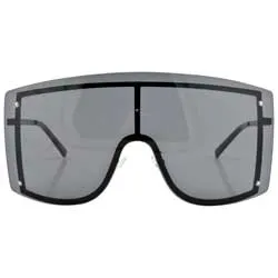 LUXE DELUX Black/SD Oversized Sunglasses