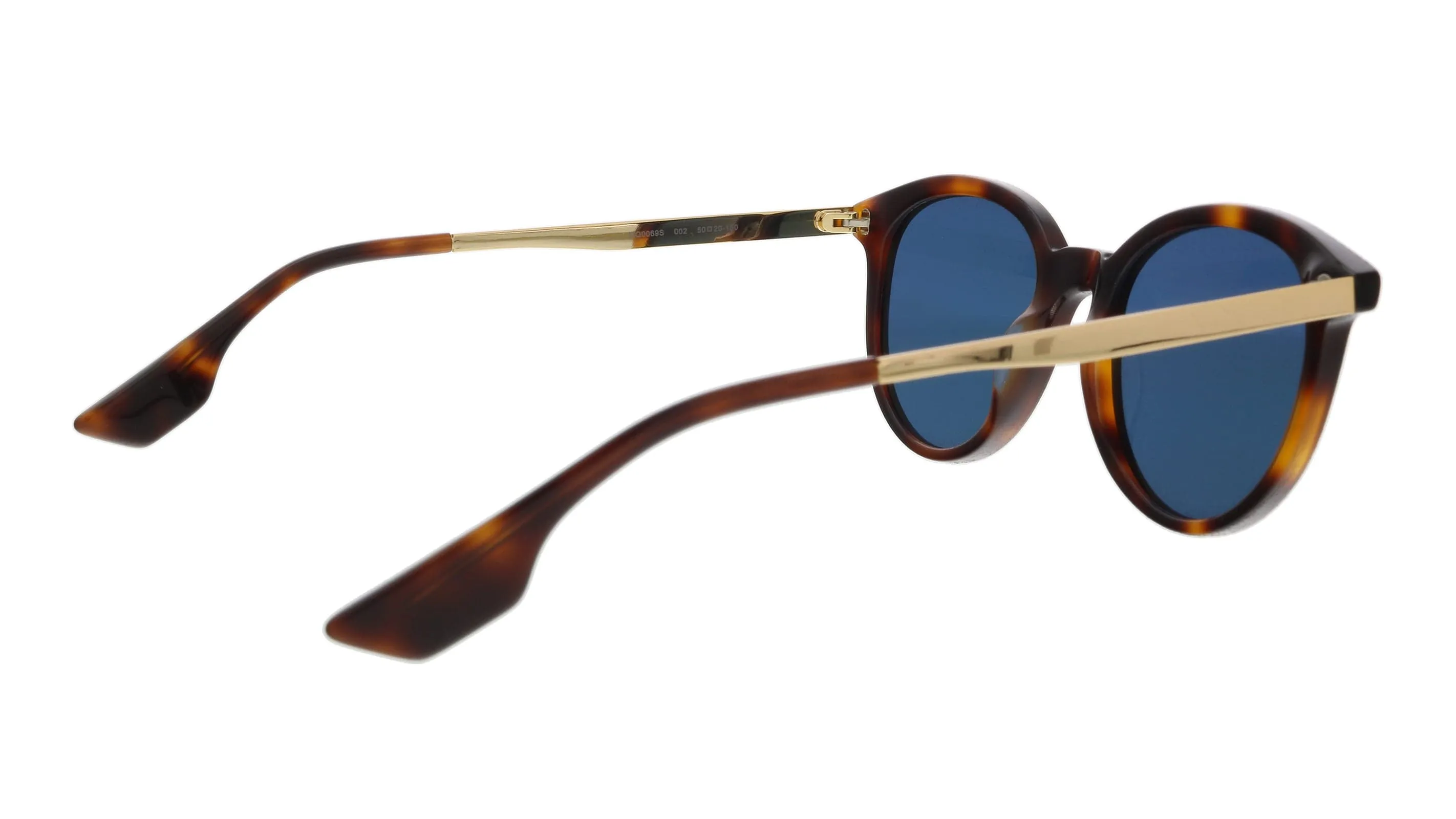 McQ MQ0069S-002 Havana Round Sunglasses