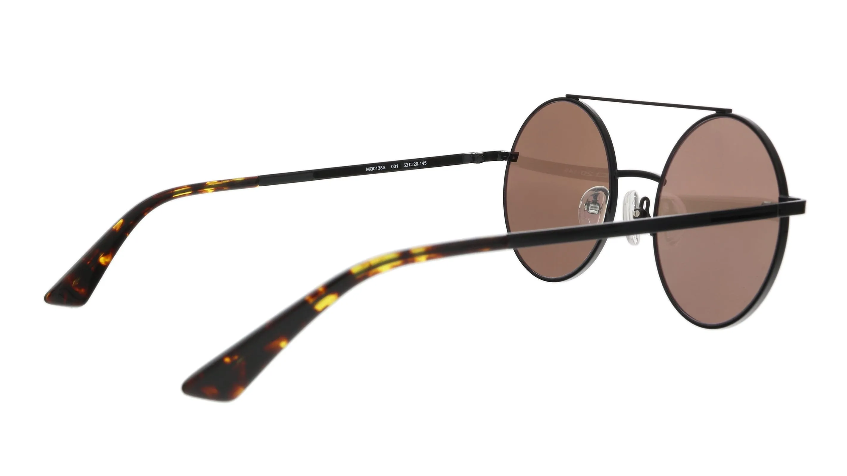 McQ MQ0138S-001 Black Round Sunglasses