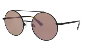 McQ MQ0138S-001 Black Round Sunglasses