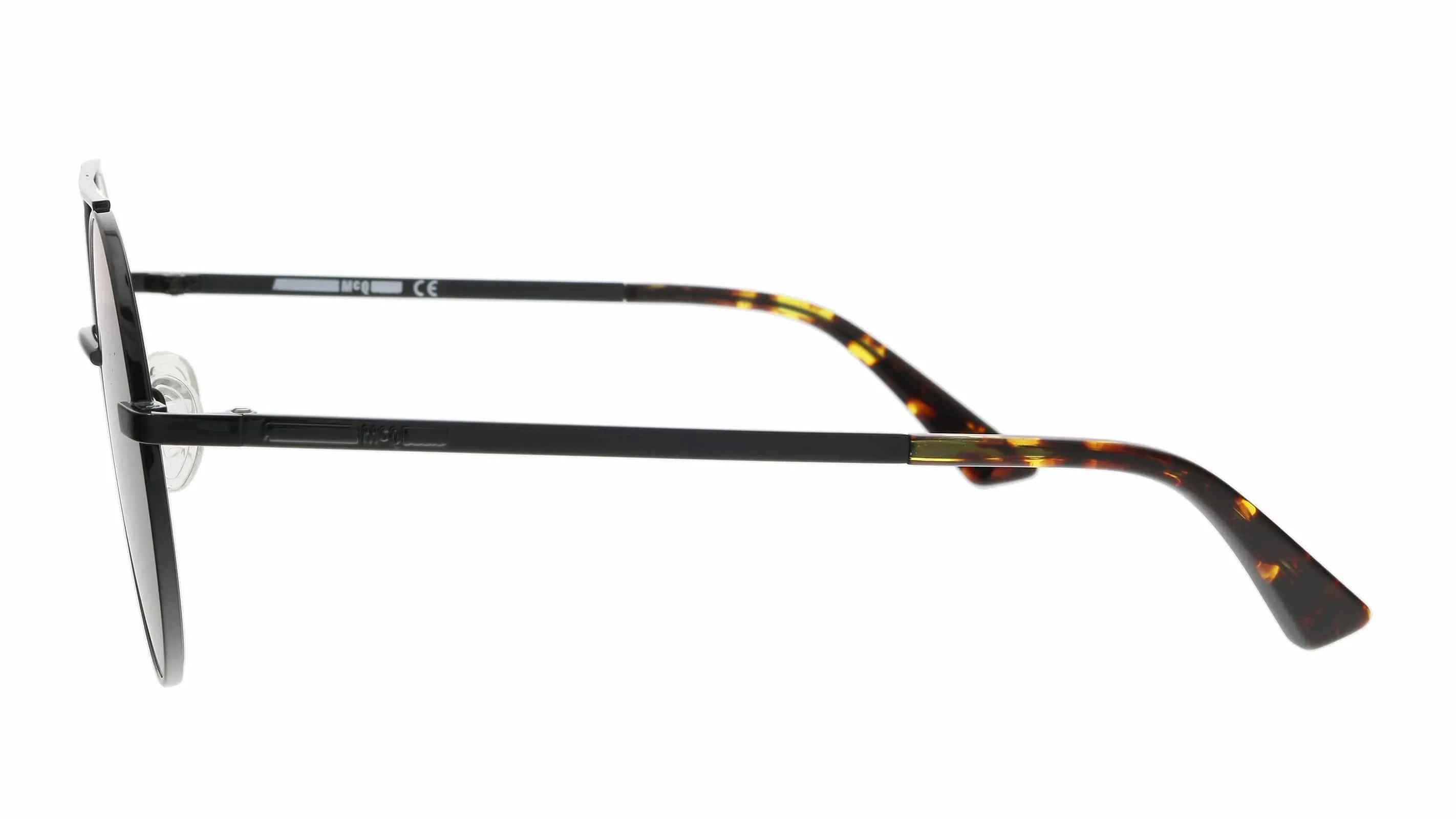 McQ MQ0138S-001 Black Round Sunglasses