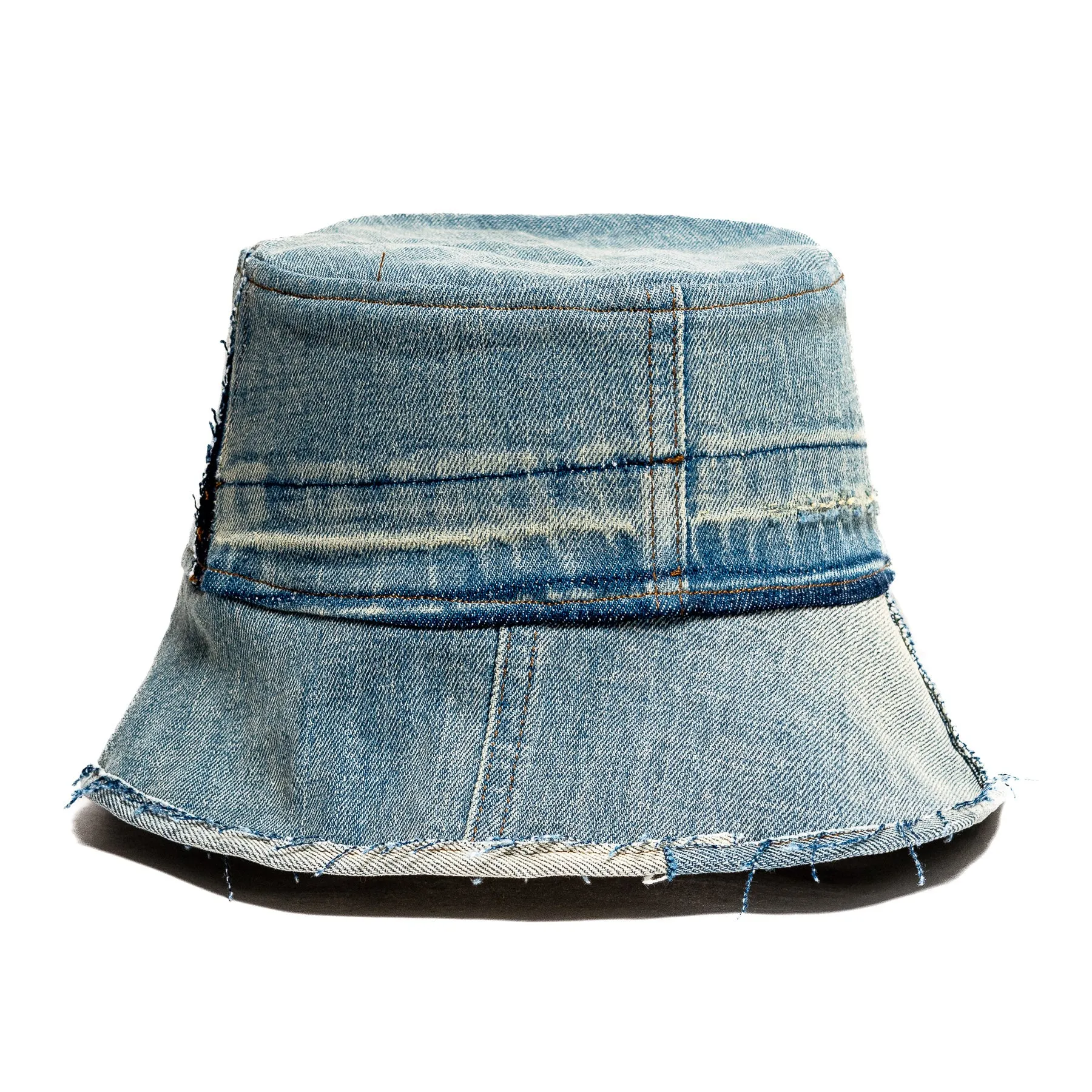Mursaki Denim Raw Edge Bucket Hat - Von