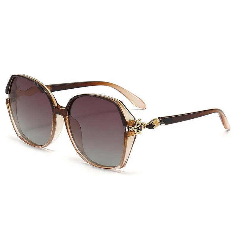 New fashion trend polarized sunglasses, personality trend, versatile, unisex, oval frame sunglasses