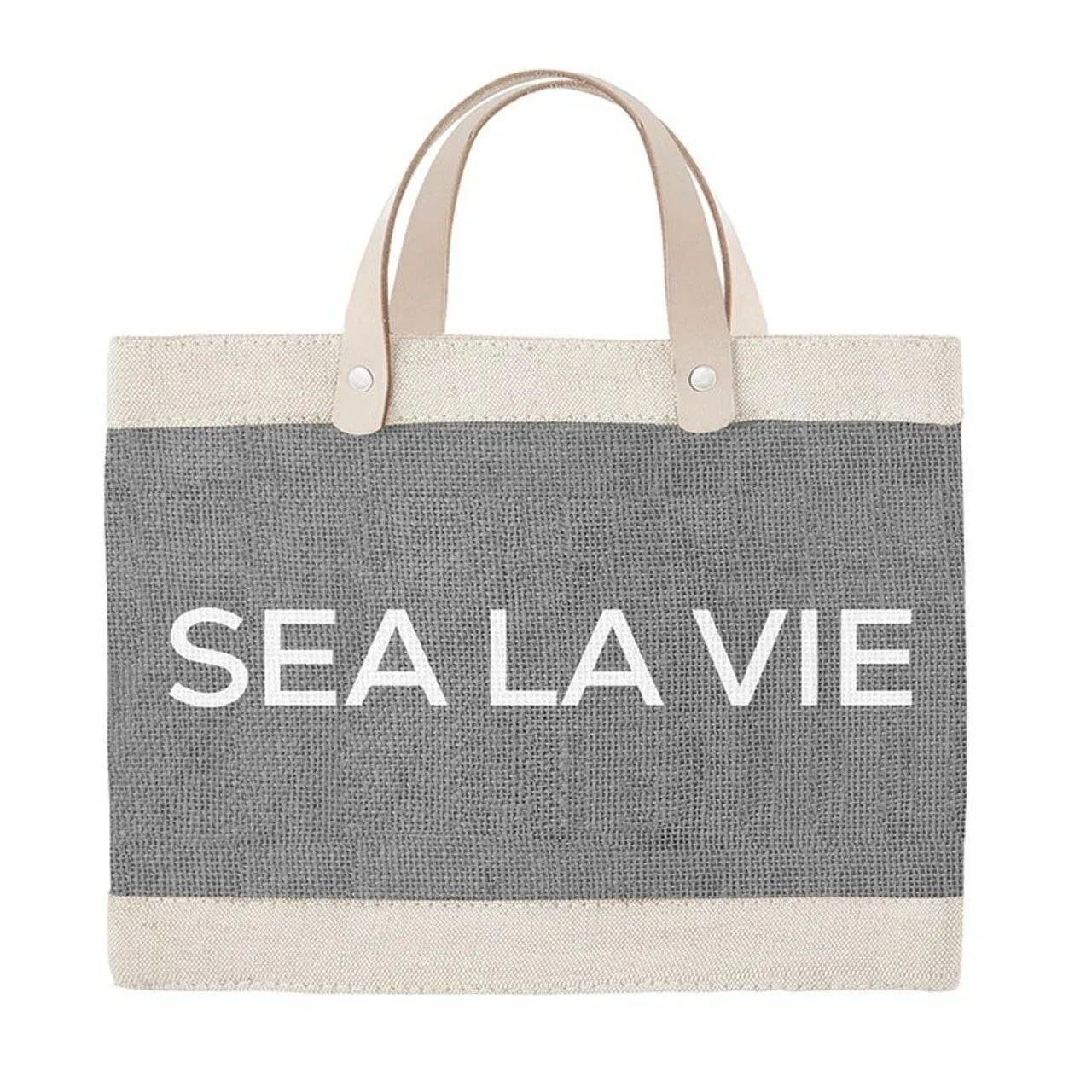 Newport Mini Market Tote in Gray, Sea La Vie