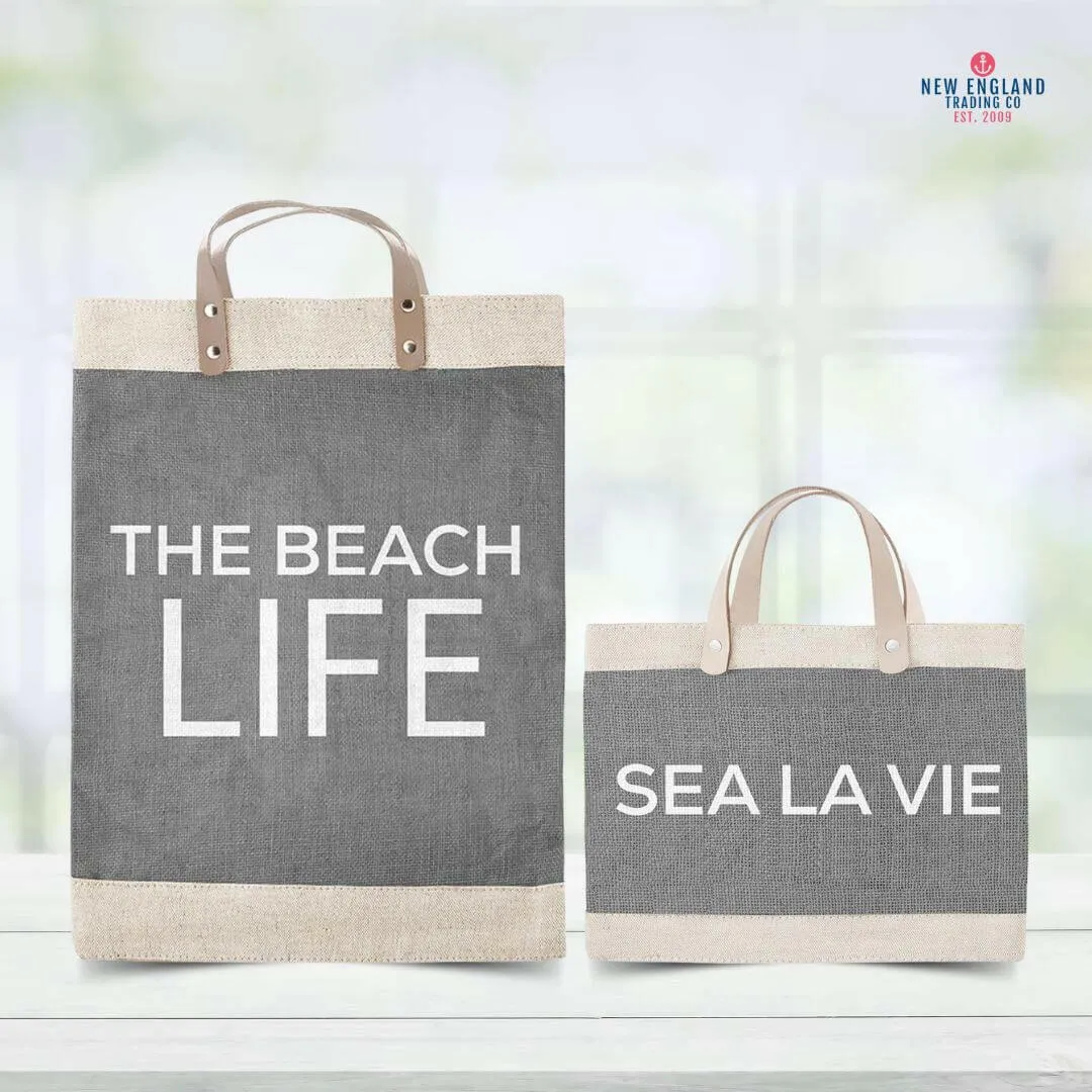Newport Mini Market Tote in Gray, Sea La Vie
