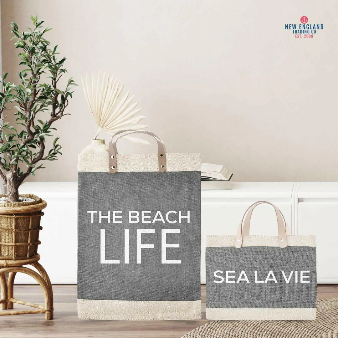 Newport Mini Market Tote in Gray, Sea La Vie