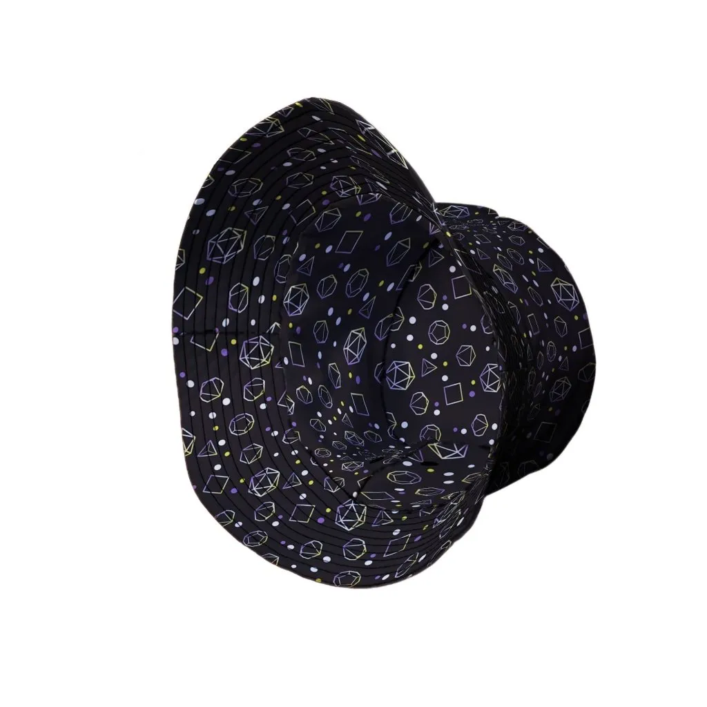 Nonbinary Pride Flag DND Dice Bucket Hat