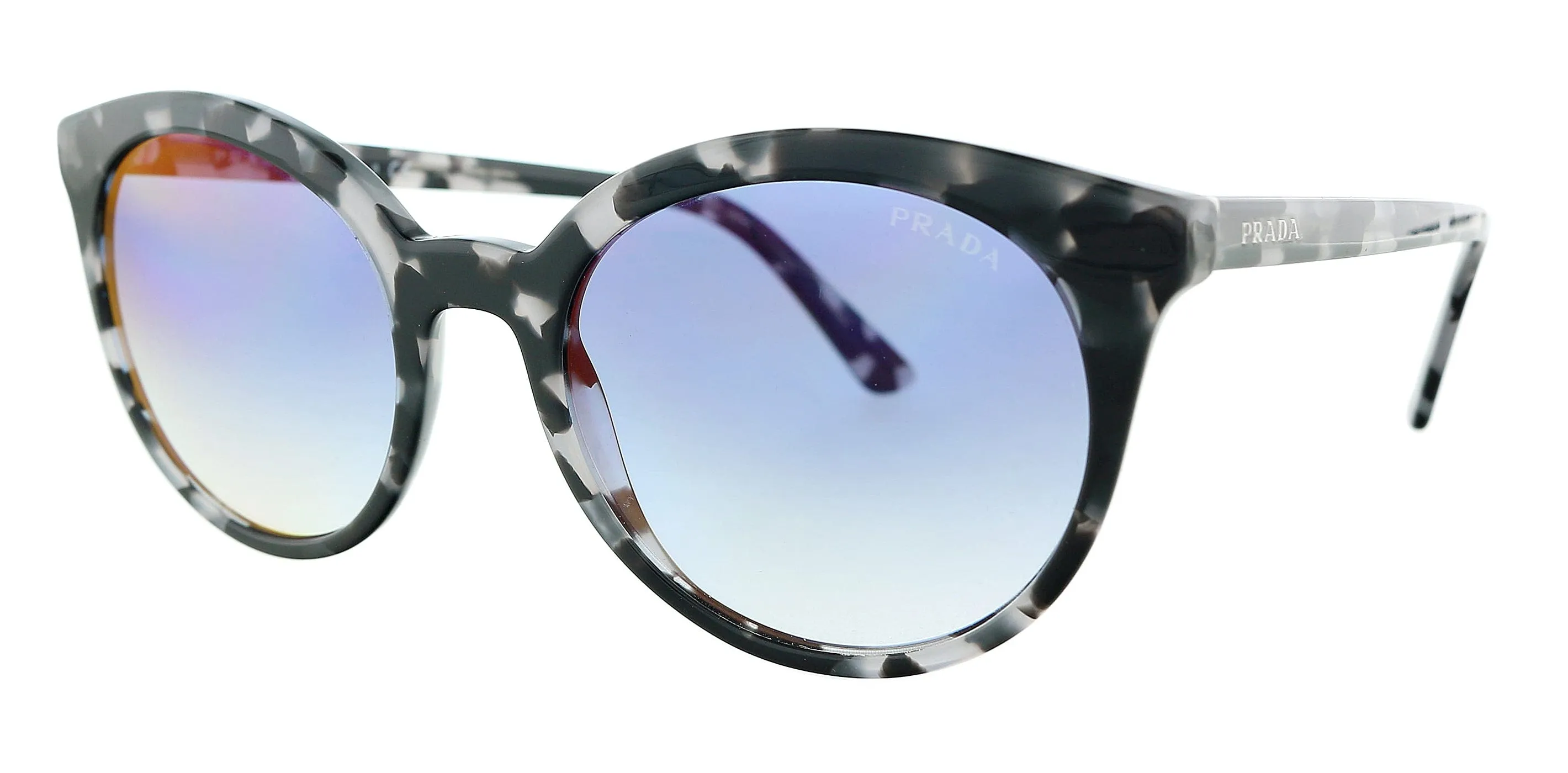 Prada 0PR 02XS 510725 Heritage Grey Havana Round Sunglasses