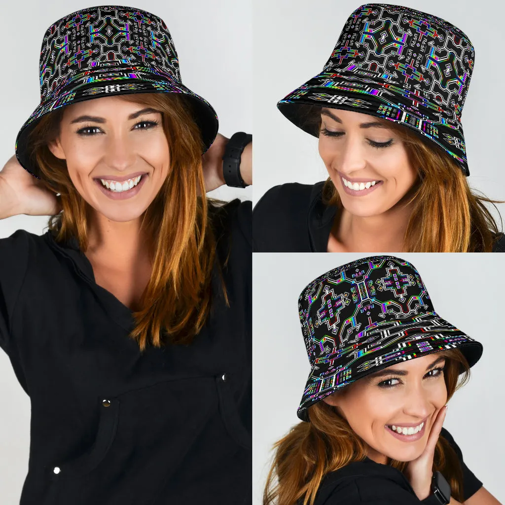 Prismatic Grid Bucket Hat