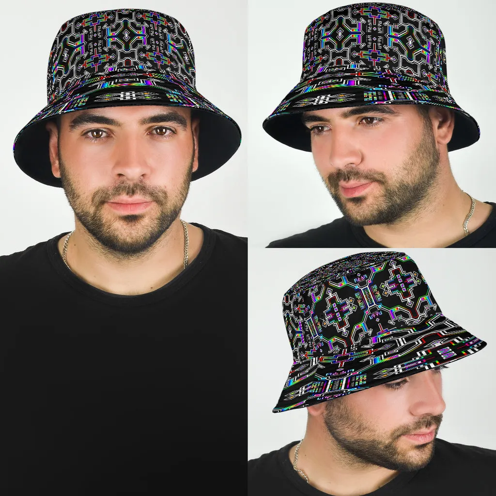Prismatic Grid Bucket Hat