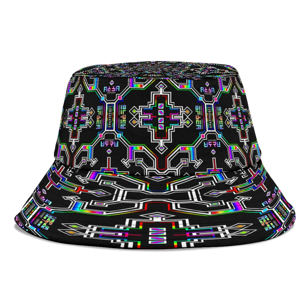 Prismatic Grid Bucket Hat