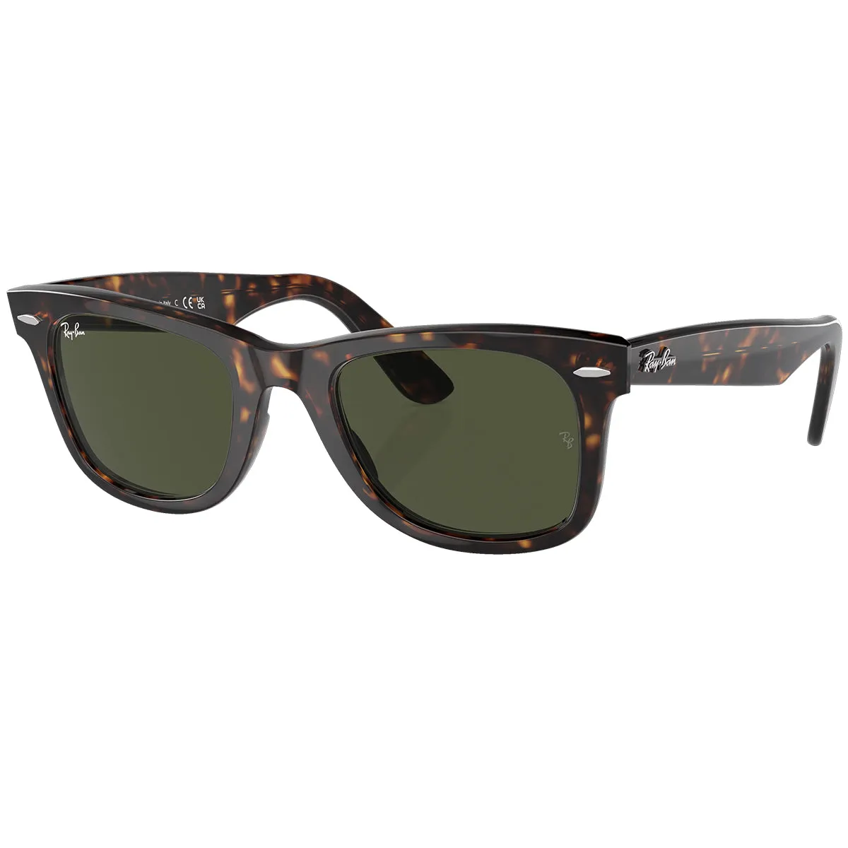 Ray-Ban Original Wayfarer Classic Sunglasses - Polished Tortoise/Green