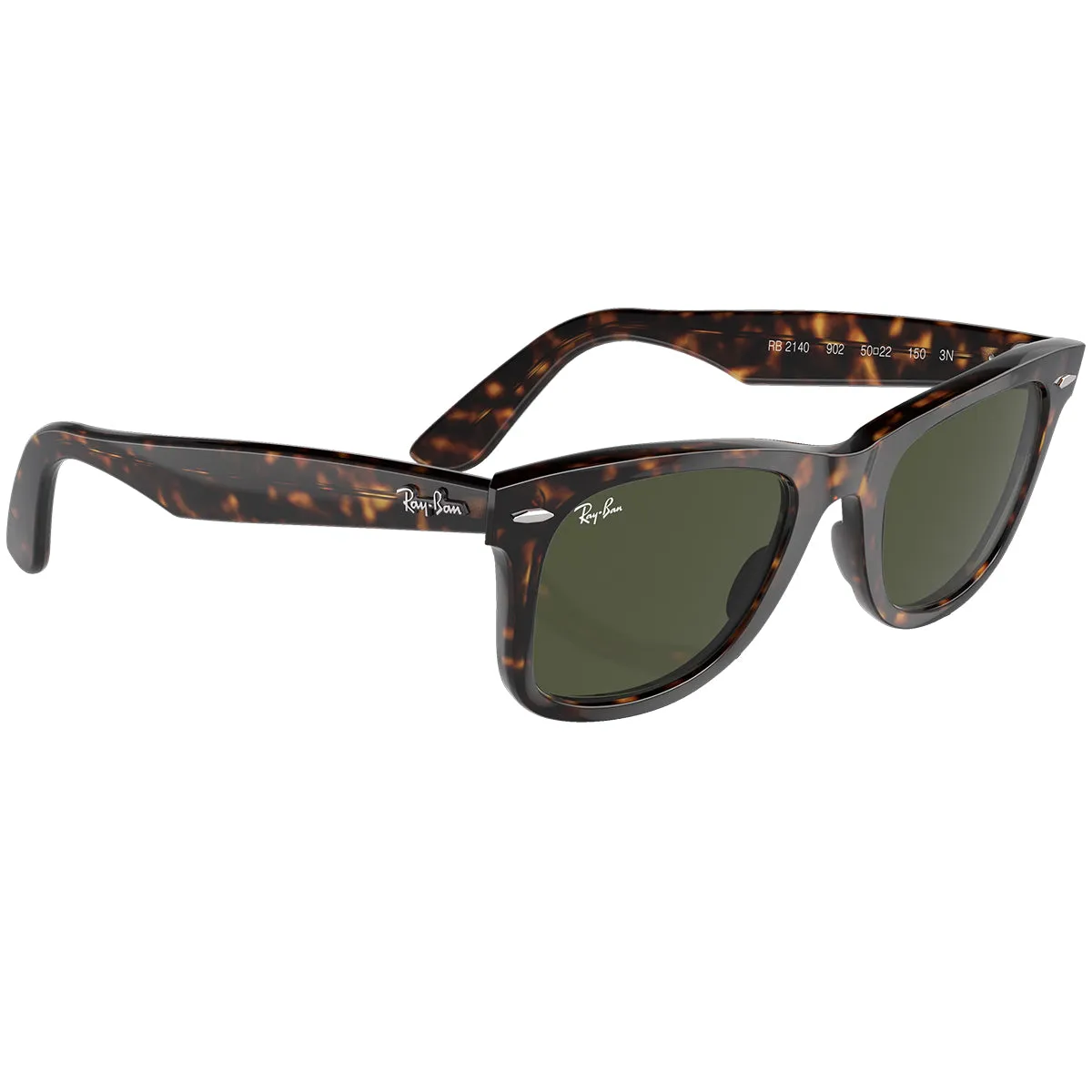 Ray-Ban Original Wayfarer Classic Sunglasses - Polished Tortoise/Green
