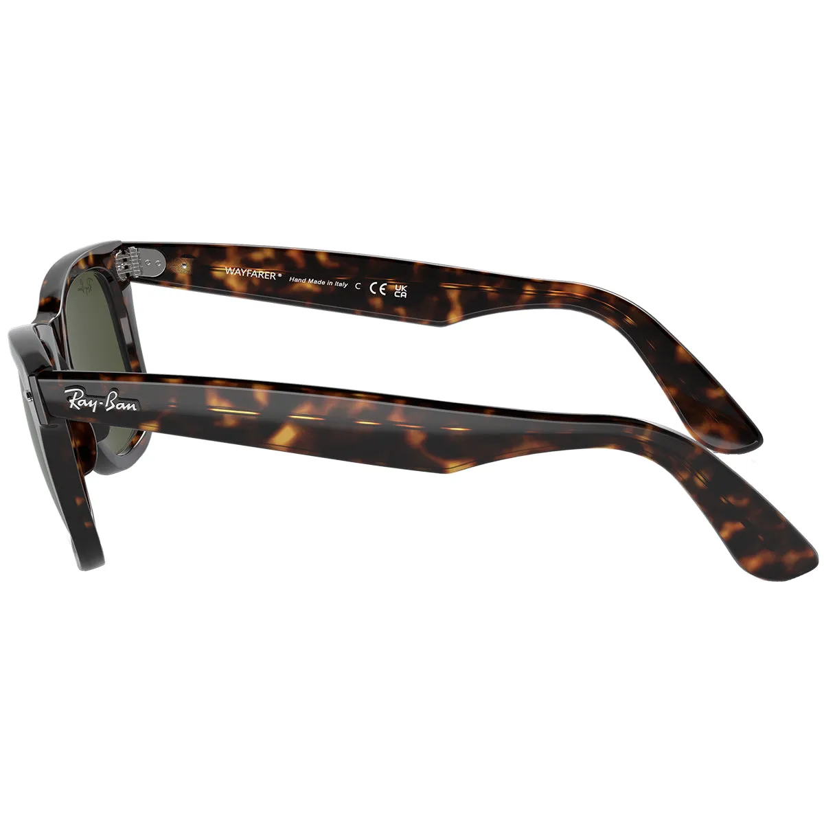 Ray-Ban Original Wayfarer Classic Sunglasses - Polished Tortoise/Green