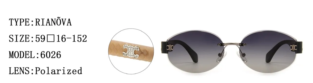 Rianova Pc Nylon Polarized Sunglasses -6026 C1 ( Black )