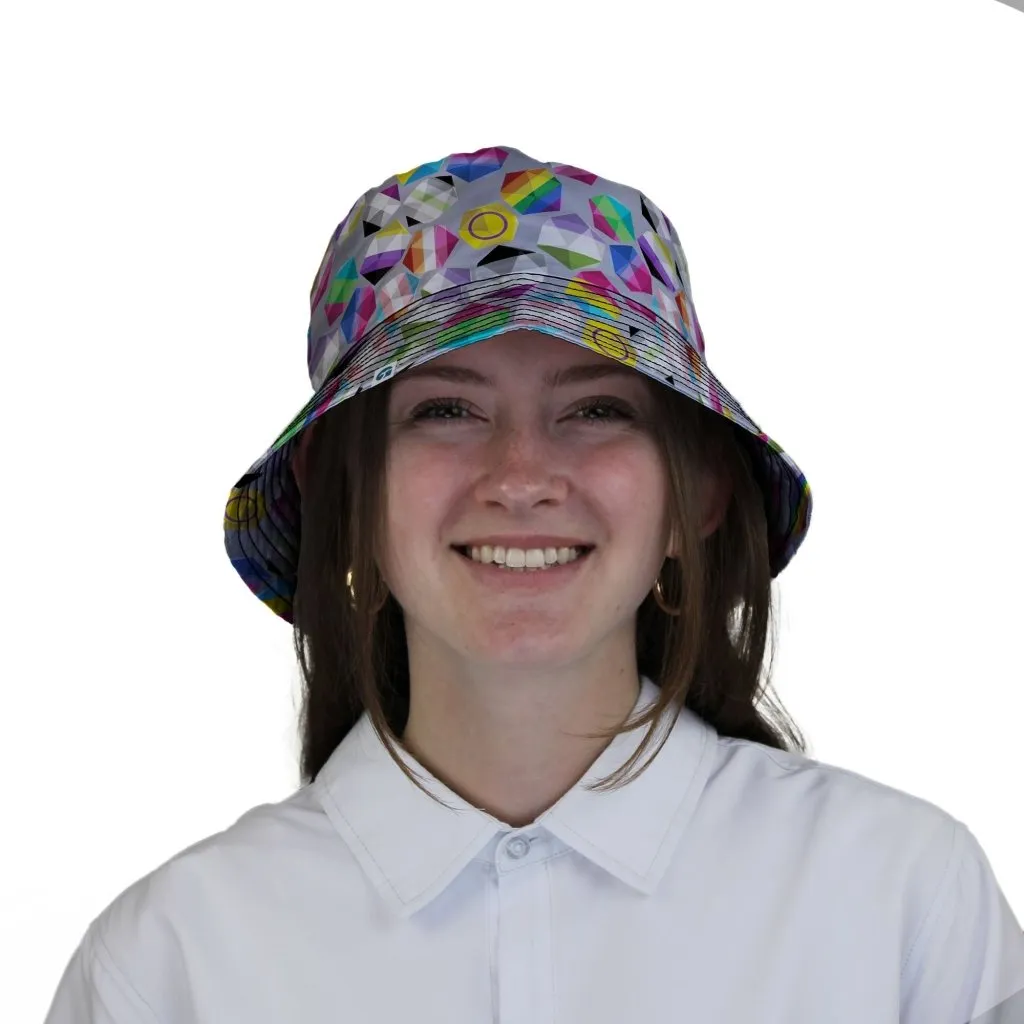 Roll with Pride LGBTQ Dice Dnd Bucket Hat
