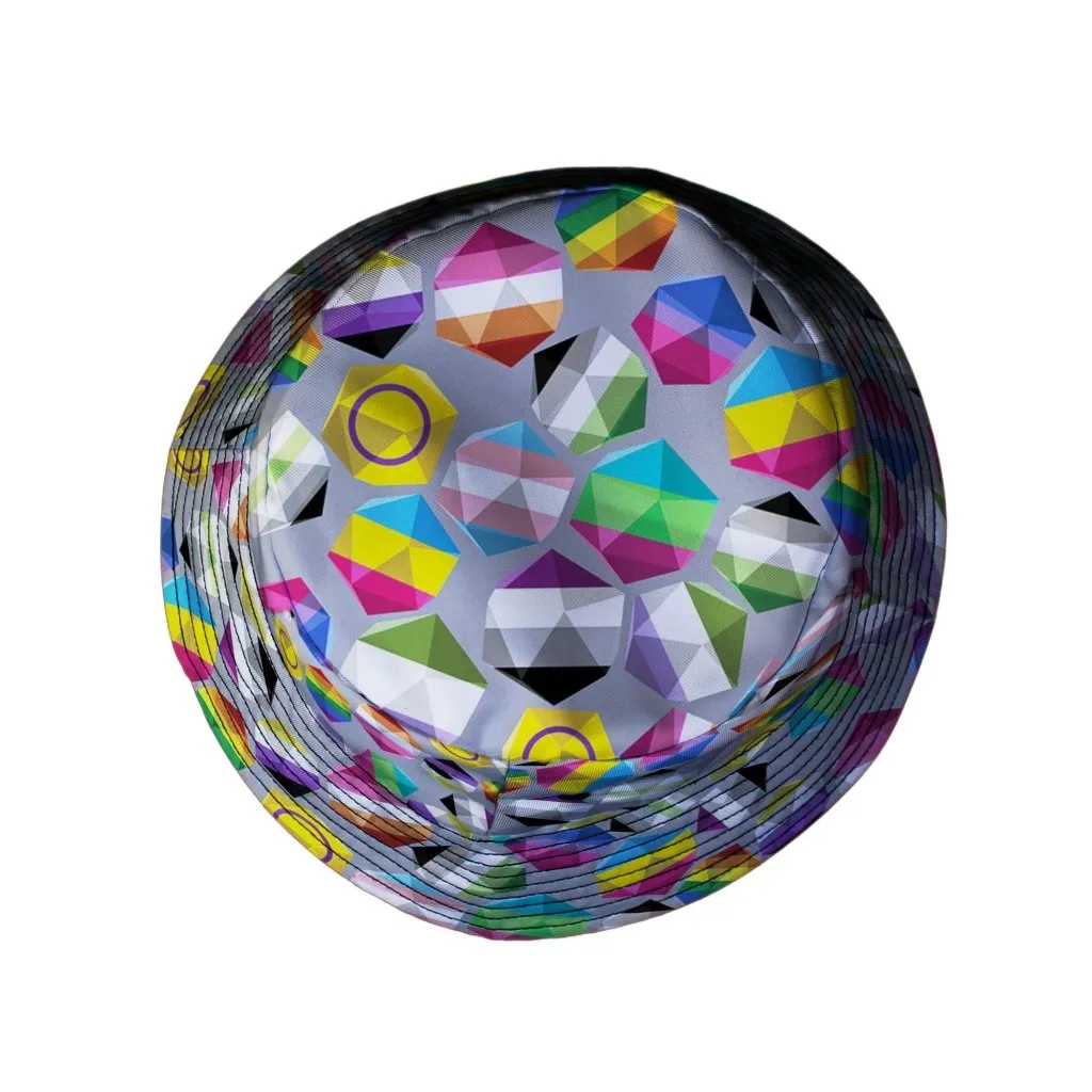 Roll with Pride LGBTQ Dice Dnd Bucket Hat