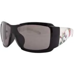 ROLLED Black/Silver Oversized Sunglasses