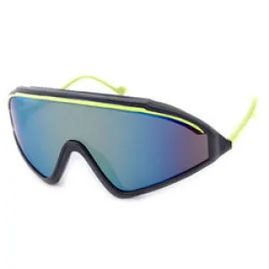 THE LIP Black/Yellow Shield Sunglasses