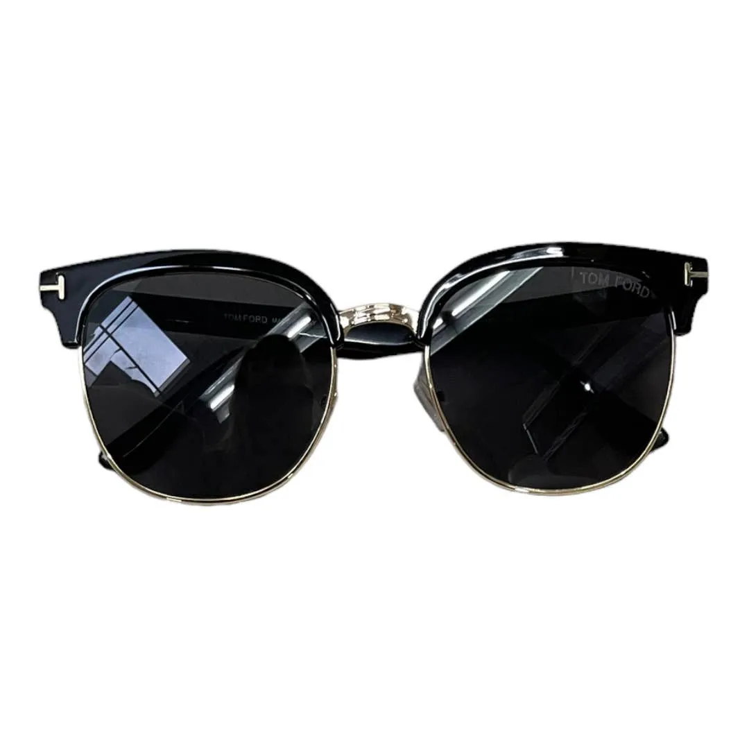Tom Ford Half Rim Metal Acetate Sunglasses TF544-K 01D 56 20 145 New