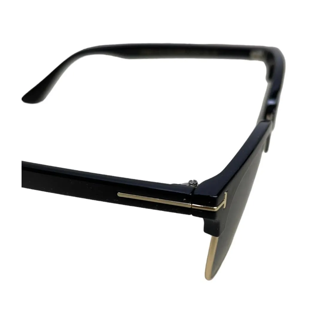 Tom Ford Half Rim Metal Acetate Sunglasses TF544-K 01D 56 20 145 New