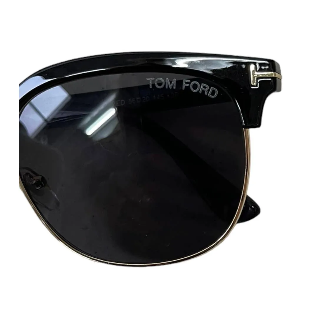 Tom Ford Half Rim Metal Acetate Sunglasses TF544-K 01D 56 20 145 New