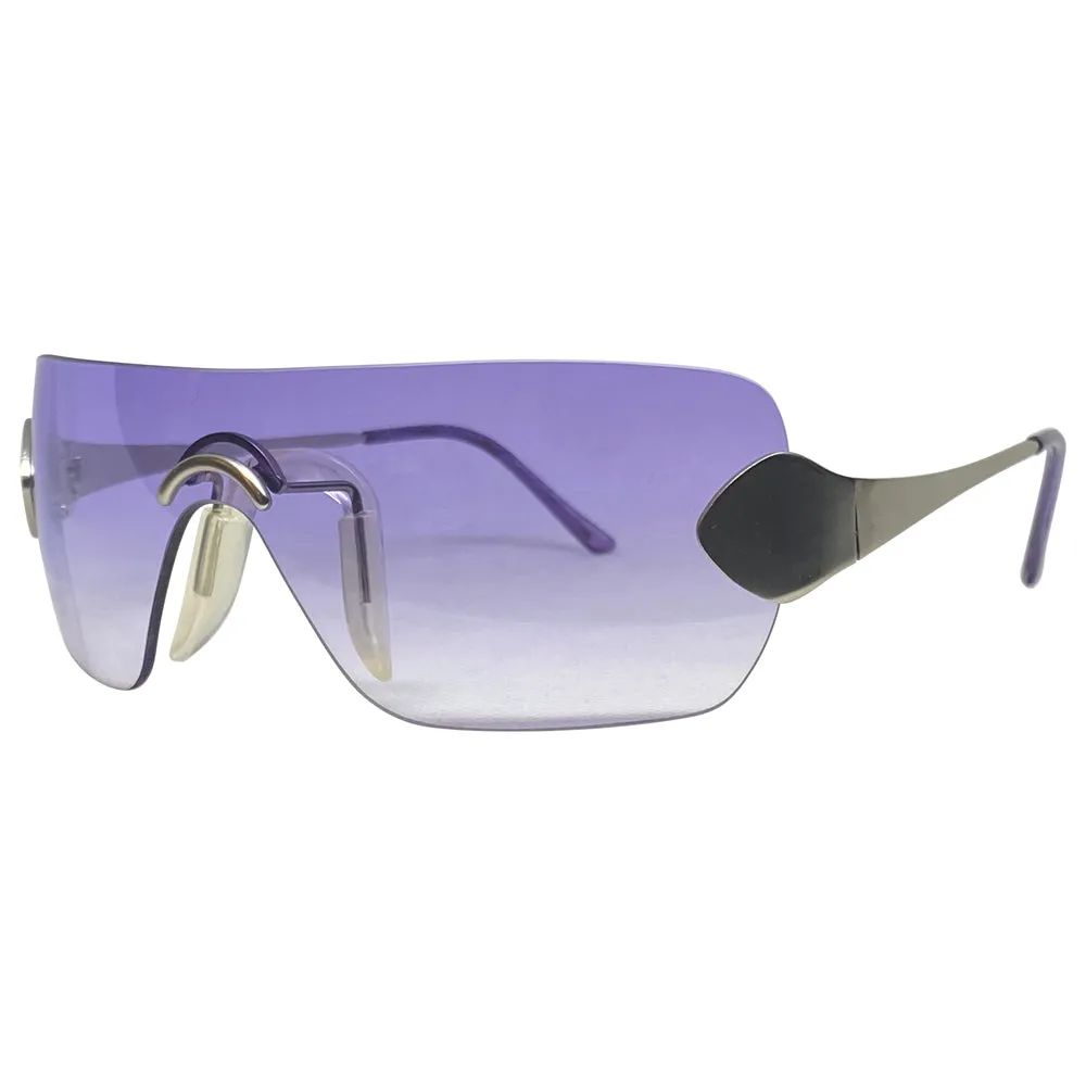 TONER Purple Y2K Rimless Sunglasses